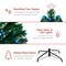 Best Choice Products Pre-Lit Fiber Optic Artificial Pine Christmas Tree w/ Multicolored LED Lights, 8 Sequences